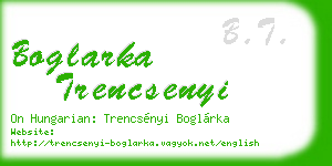 boglarka trencsenyi business card