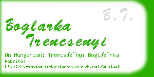 boglarka trencsenyi business card